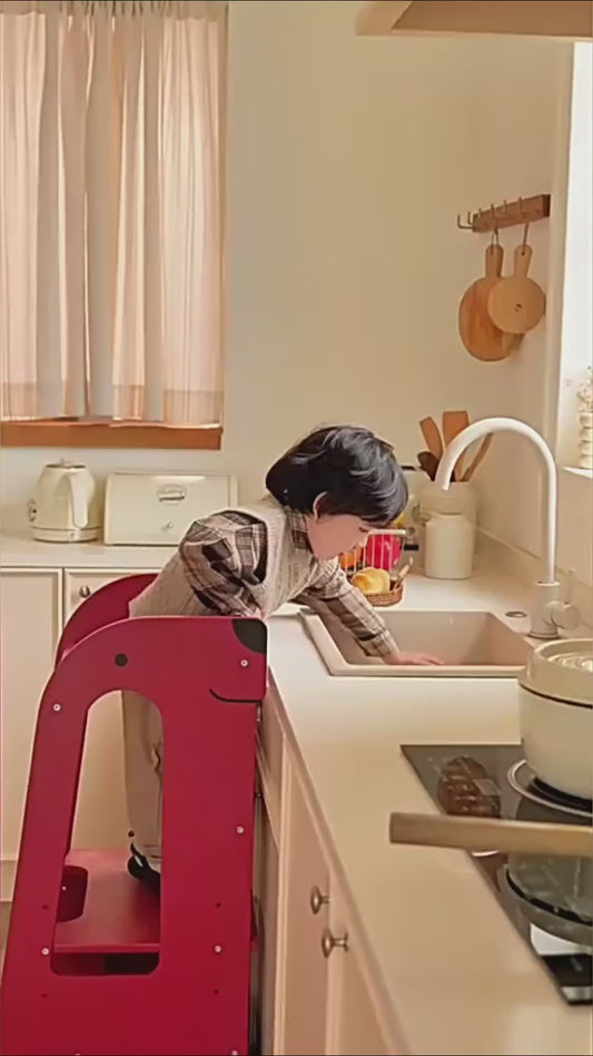 3 In 1 Montessori Kitchen Step Stool