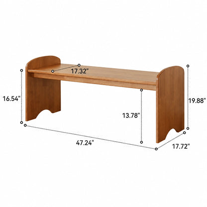 Kids Activity Table and Stool, Solid Rubber Wood
